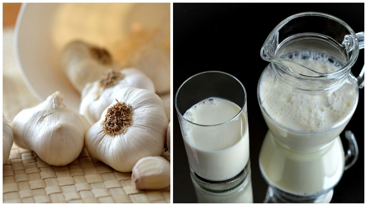 ajo con leche contra los parásitos